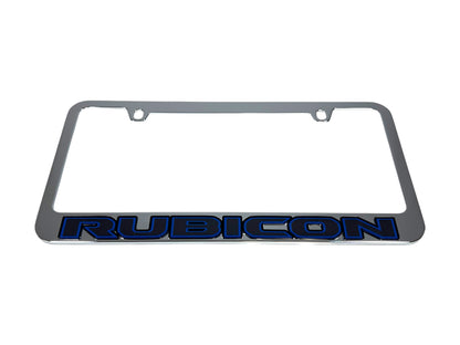 Jeep Rubicon Chrome License Plate Frame