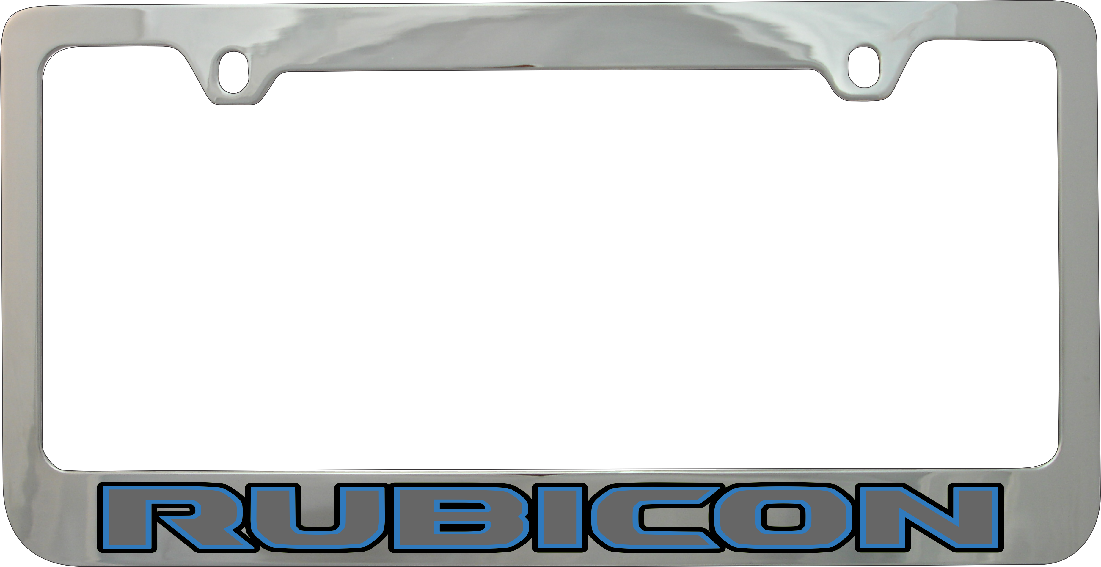 Jeep Rubicon Chrome License Plate Frame