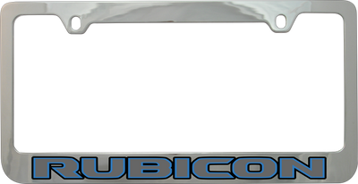 Jeep Rubicon Chrome License Plate Frame