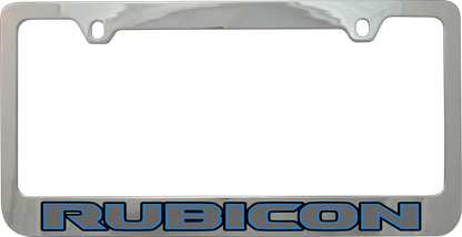 Jeep Rubicon Chrome License Plate Frame