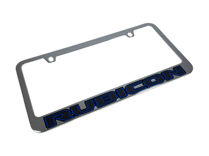 Jeep Rubicon Chrome License Plate Frame