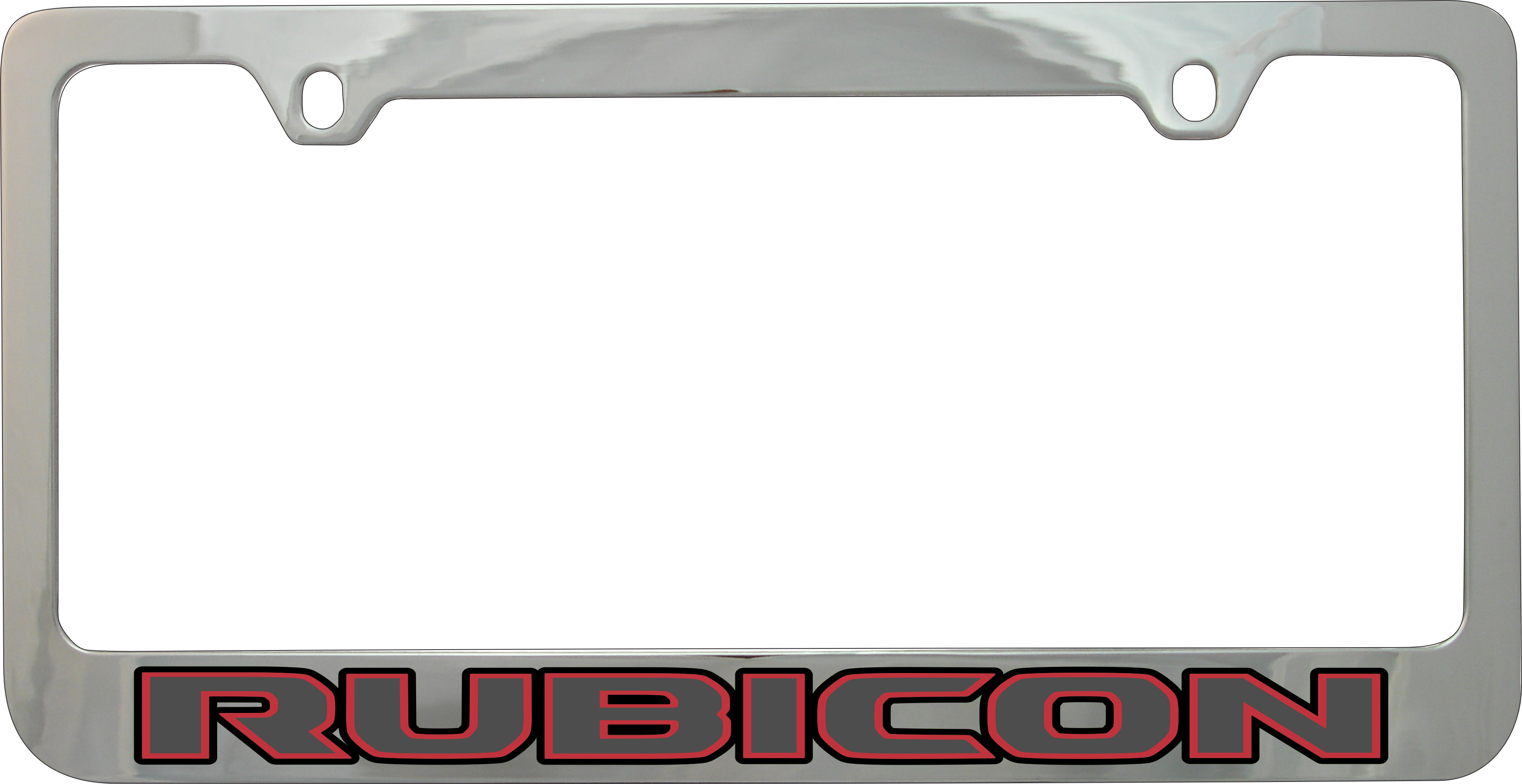 Jeep Rubicon Chrome License Plate Frame