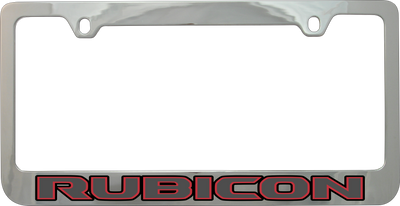 Jeep Rubicon Chrome License Plate Frame