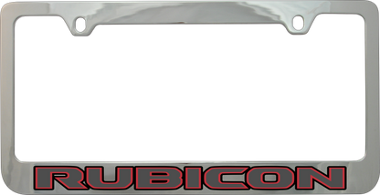 Jeep Rubicon Chrome License Plate Frame