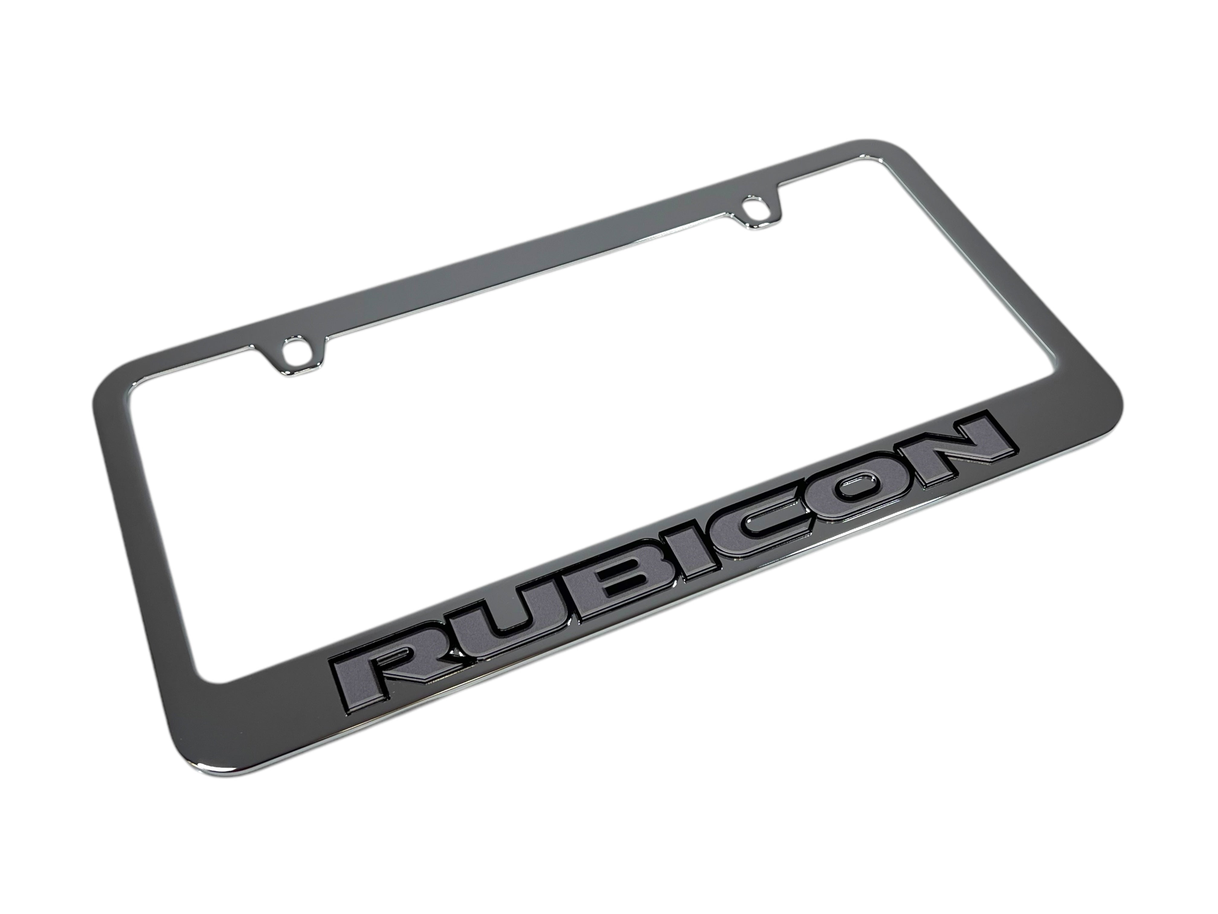 Jeep Rubicon Chrome License Plate Frame