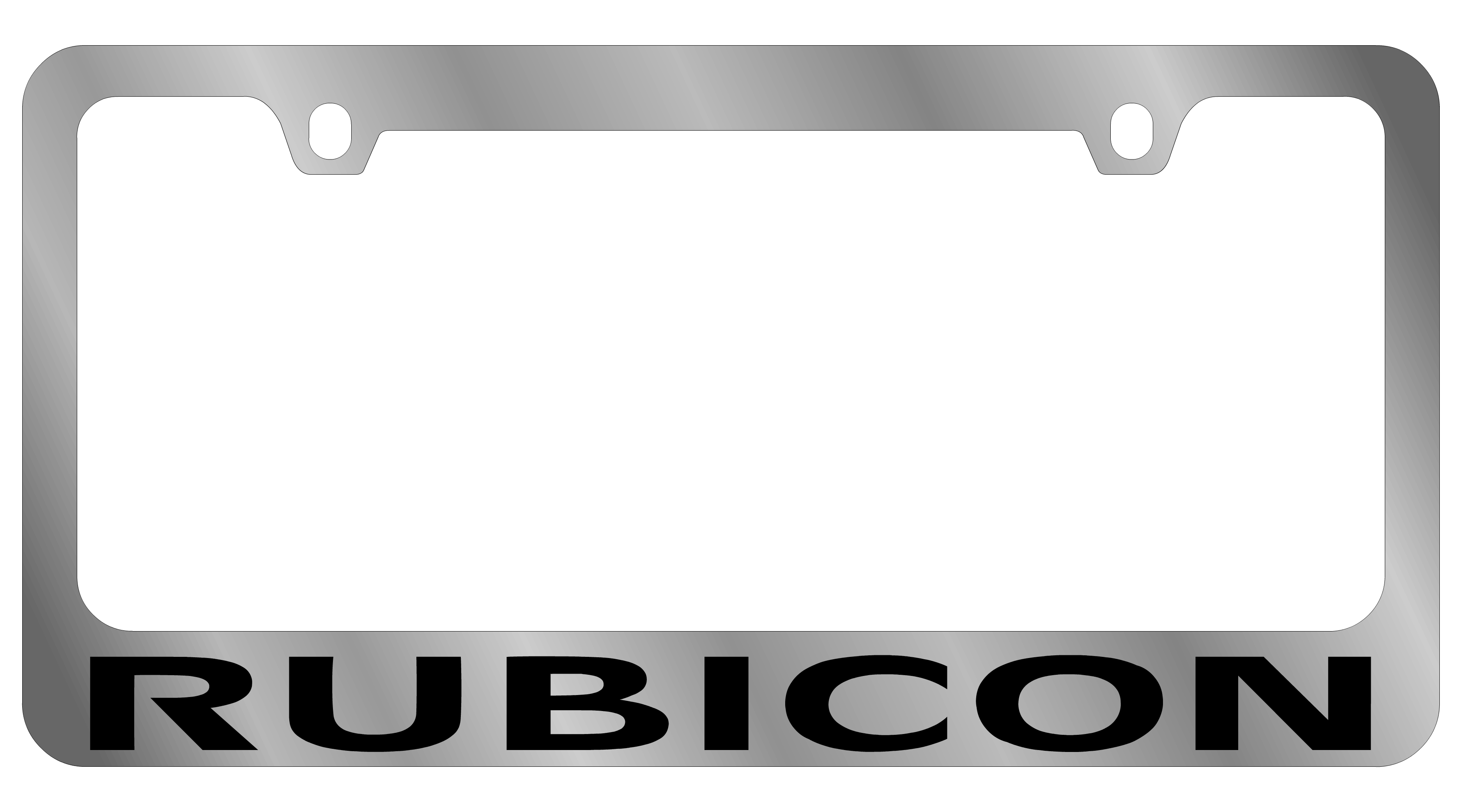 Jeep Rubicon Chrome License Plate Frame