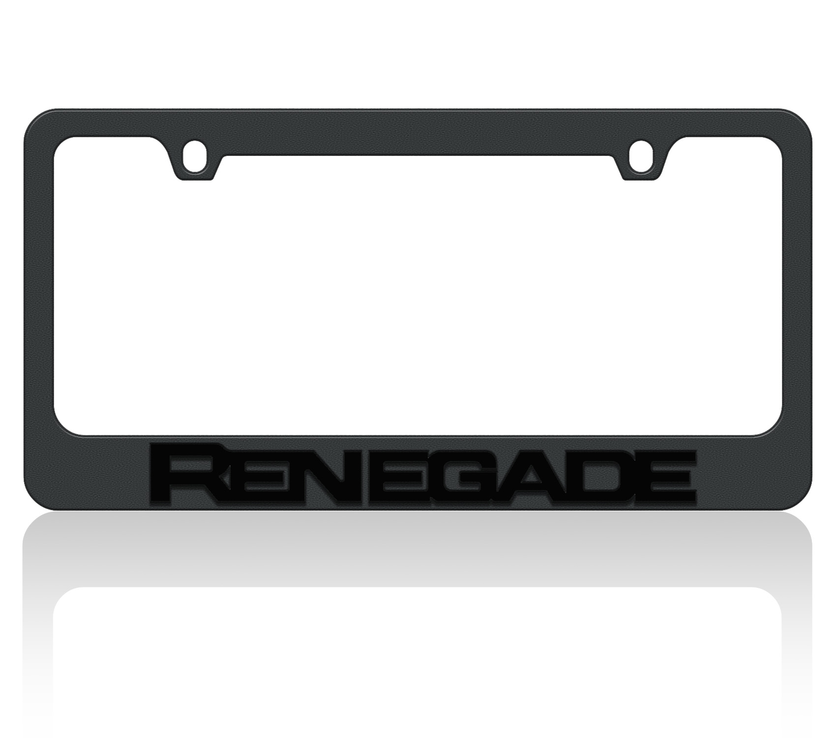 Jeep Renegade Black License Plate Frame