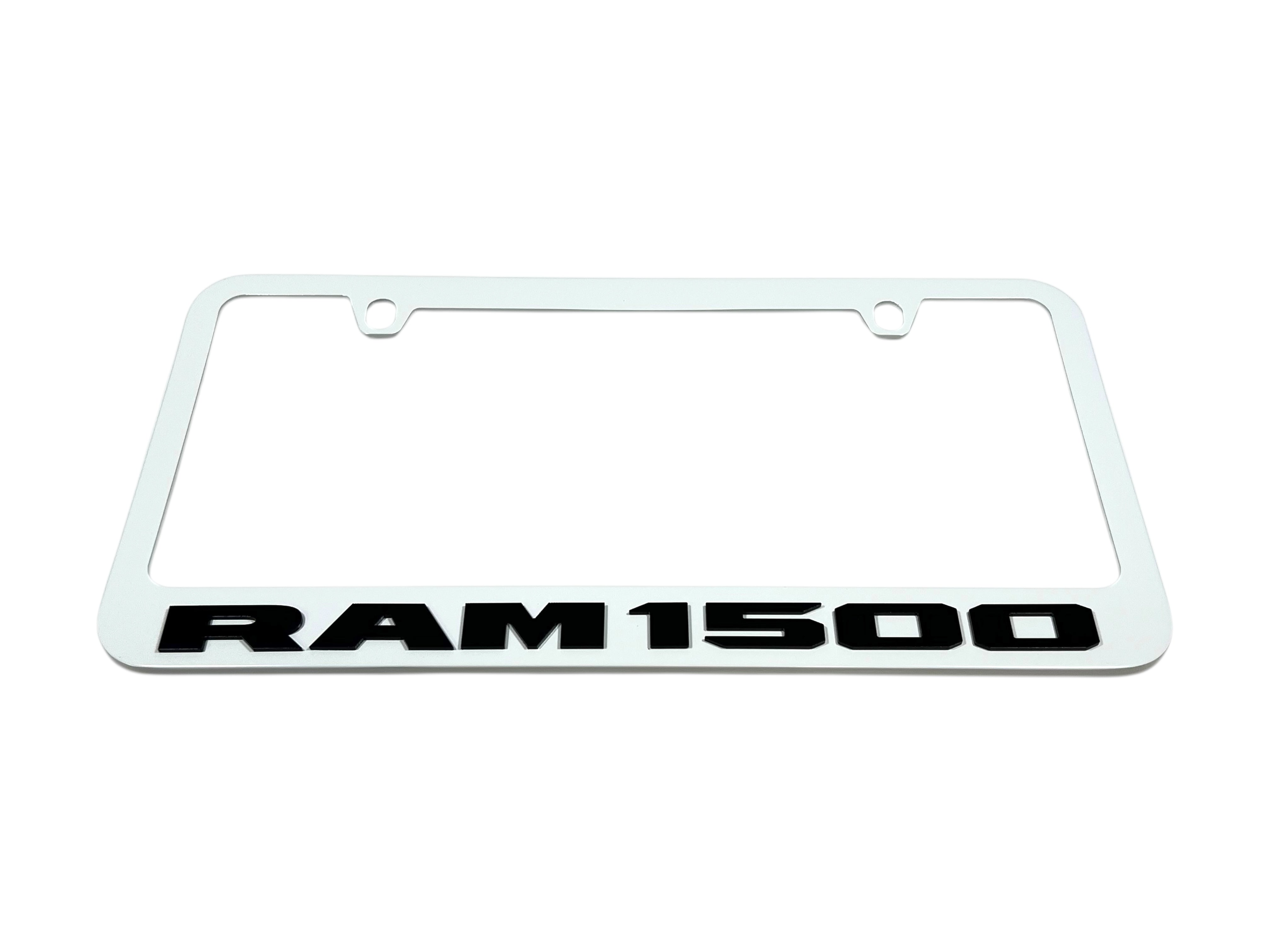 Ram 1500 White License Plate Frame