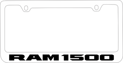 Ram 1500 White License Plate Frame
