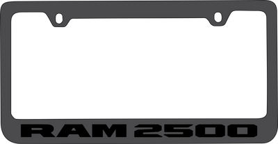 Ram 2500 Black License Plate Frame