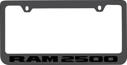 Ram 2500 Black License Plate Frame