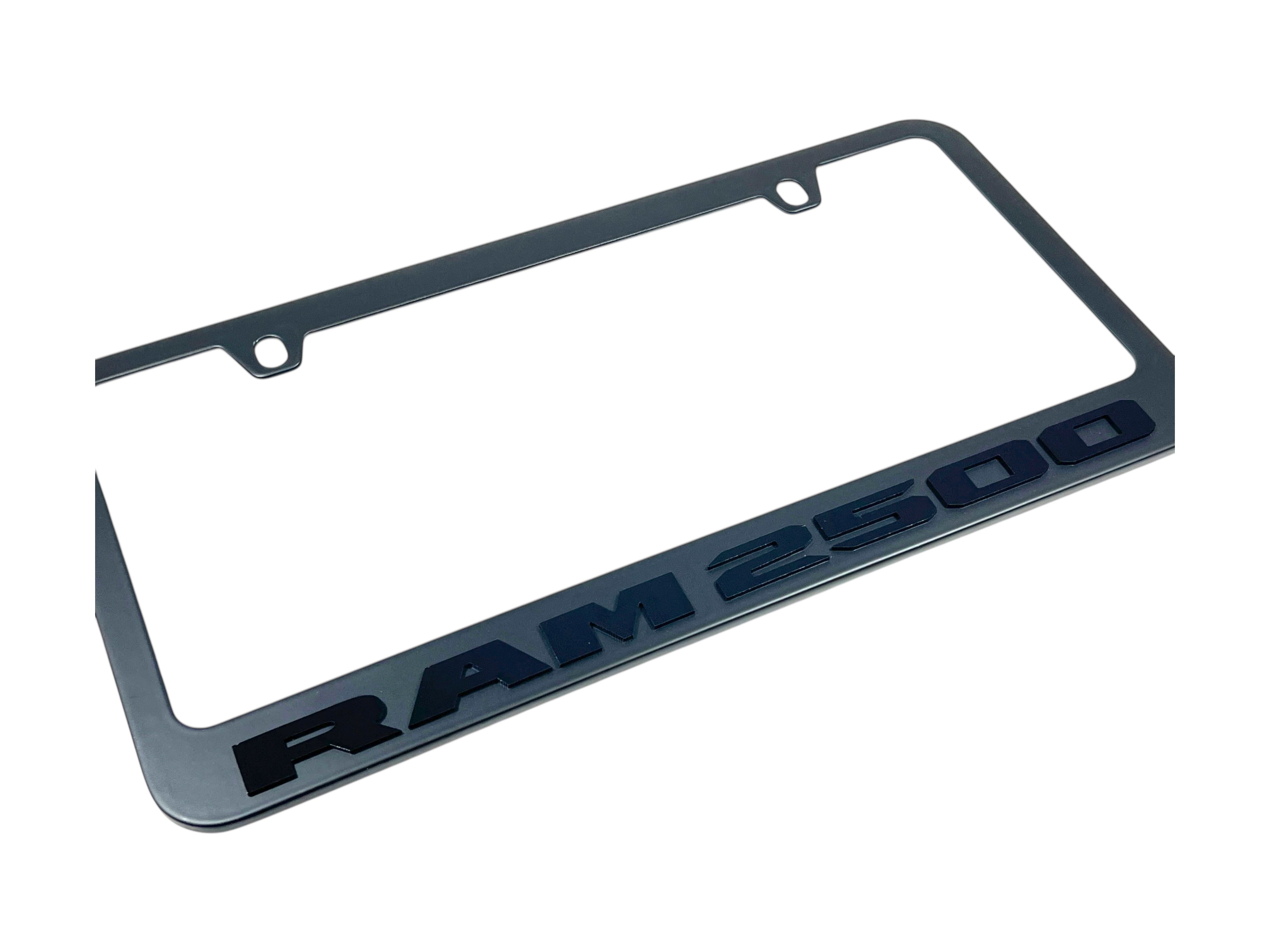Ram 2500 Black License Plate Frame