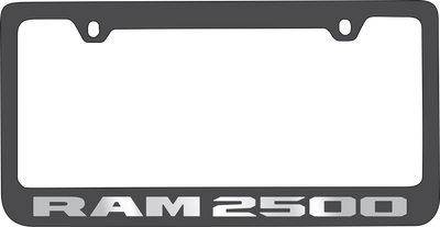 Ram 2500 Black License Plate Frame
