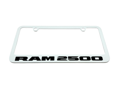 Ram 2500 White License Plate Frame
