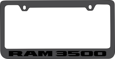 Ram 3500 Black License Plate Frame