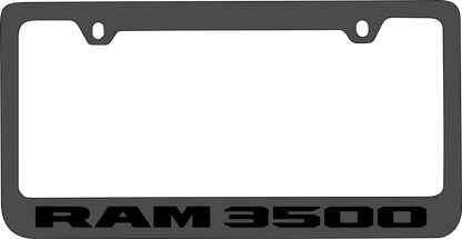 Ram 3500 Black License Plate Frame