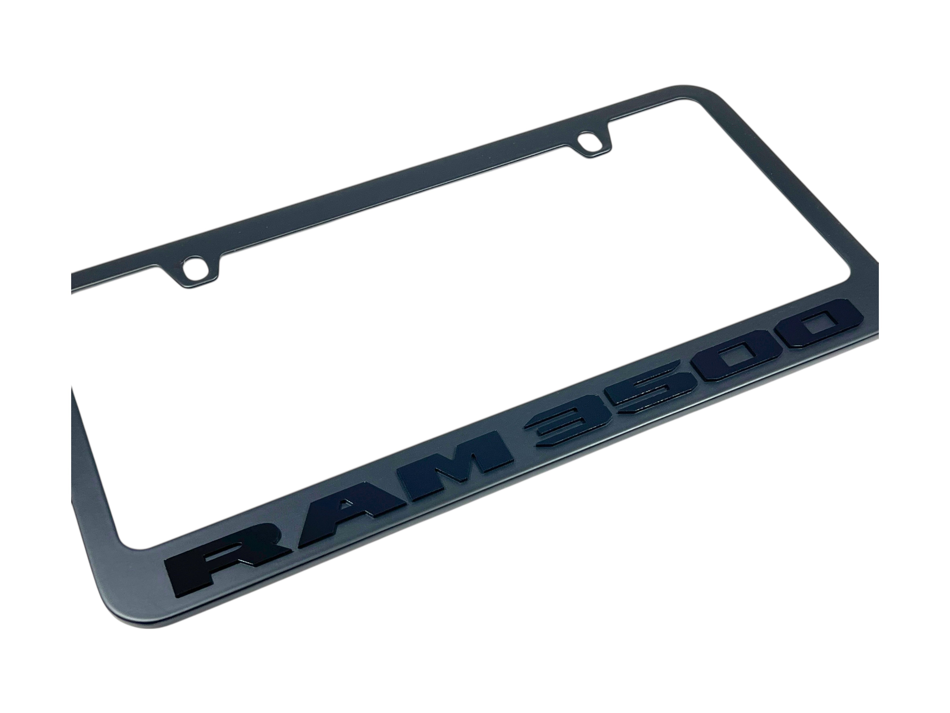 Ram 3500 Black License Plate Frame