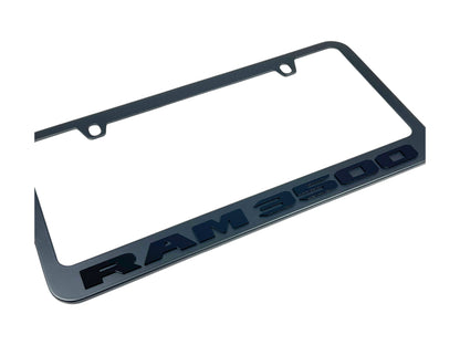 Ram 3500 Black License Plate Frame