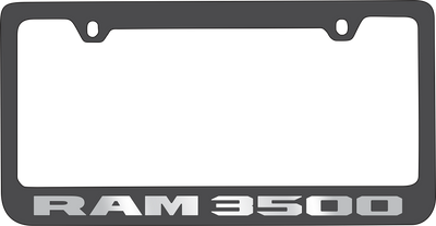 Ram 3500 Black License Plate Frame