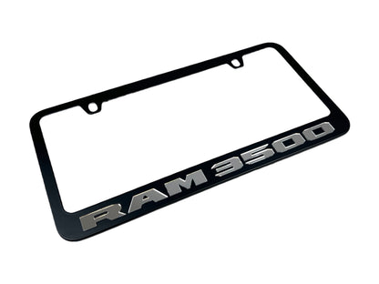 Ram 3500 Black License Plate Frame