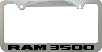 Ram 3500 Chrome License Plate Frame