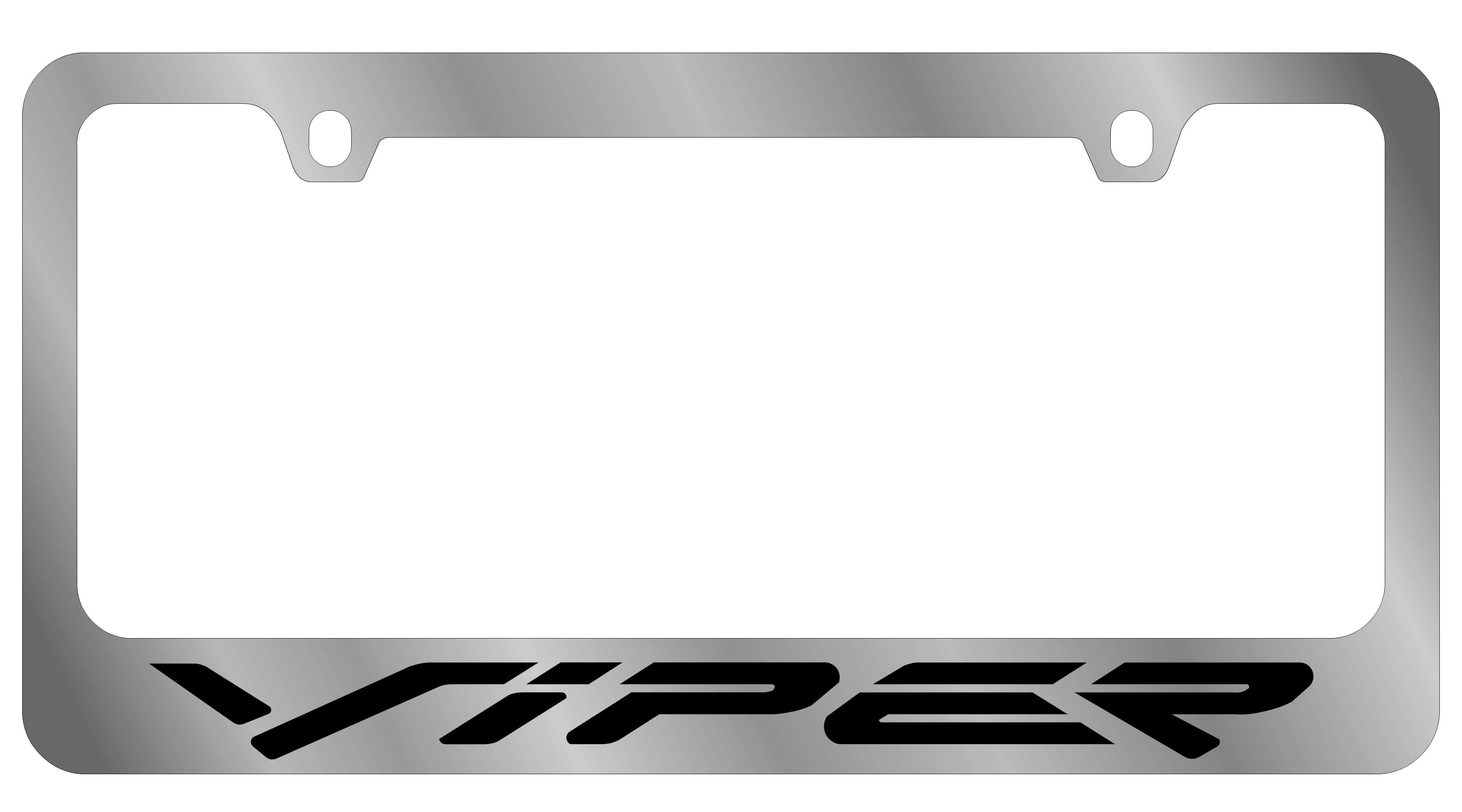 Dodge Viper Chrome License Plate Frame