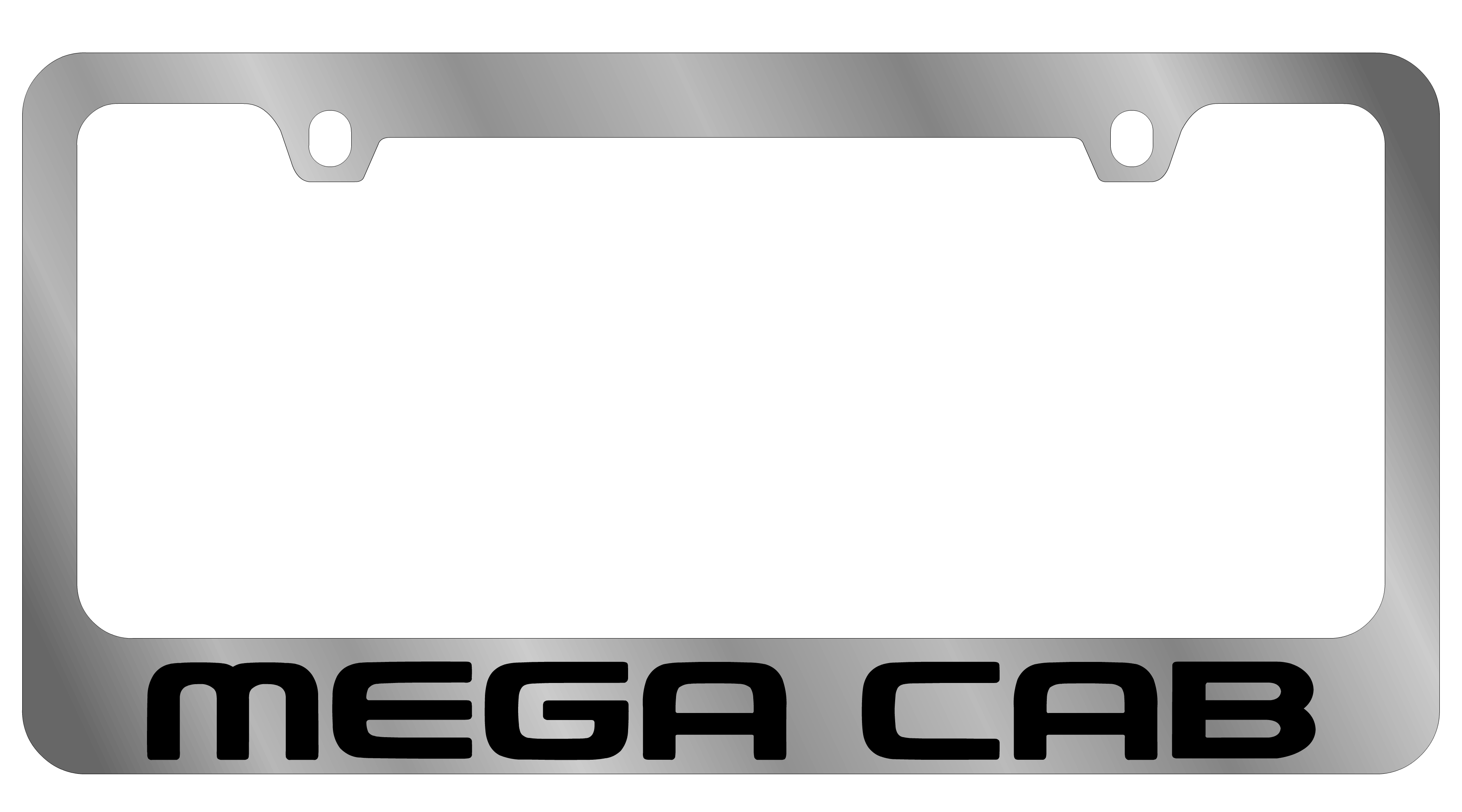 Dodge Mega Cab Chrome License Plate Frame