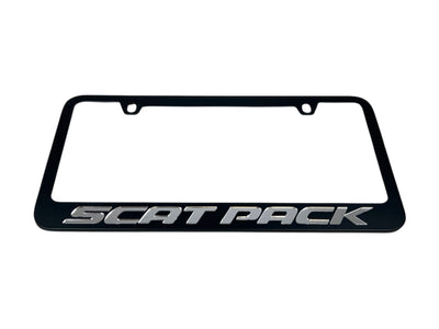 Dodge Scat Pack Black License Plate Frame