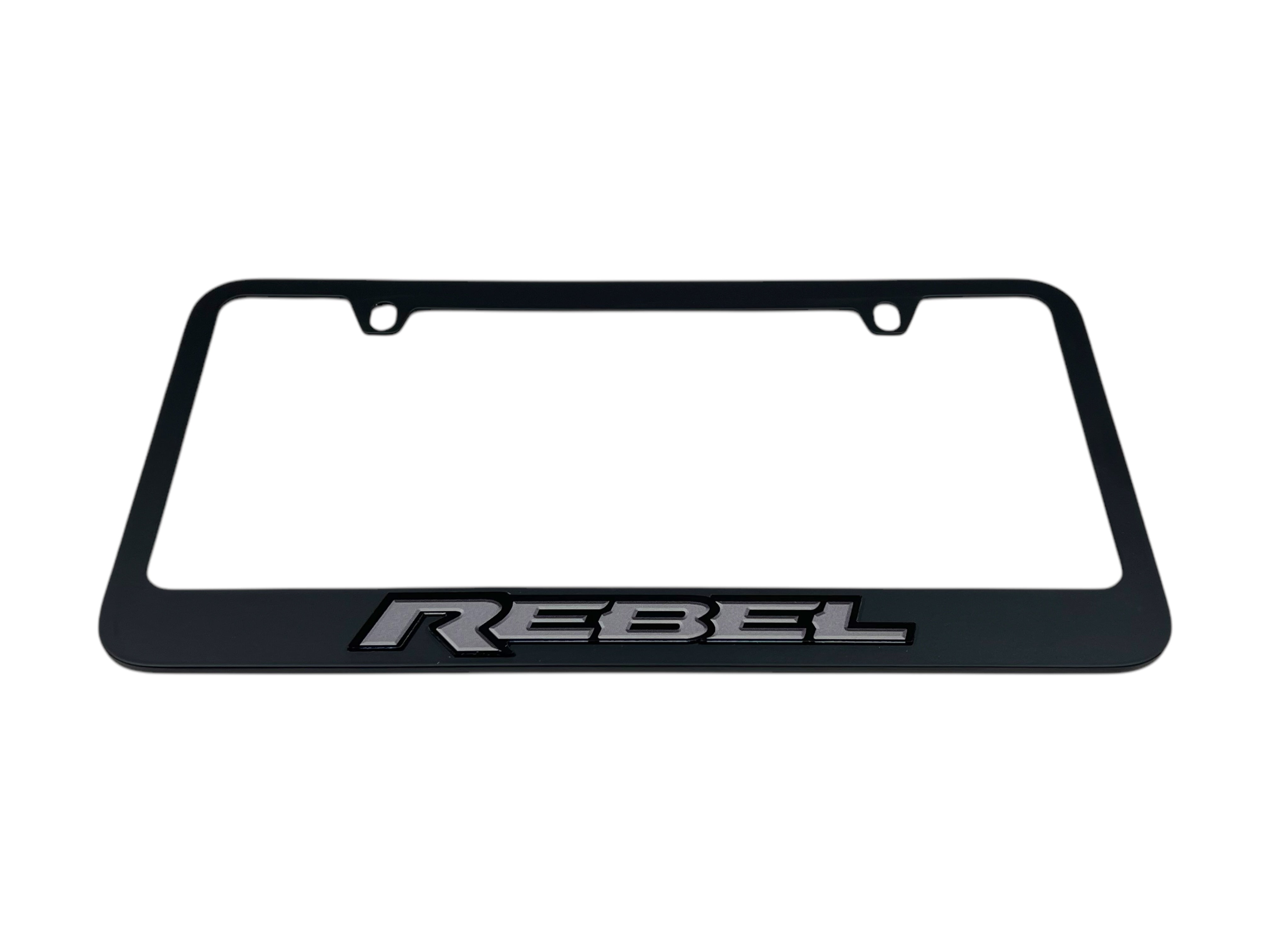 Ram Rebel Black License Plate Frame