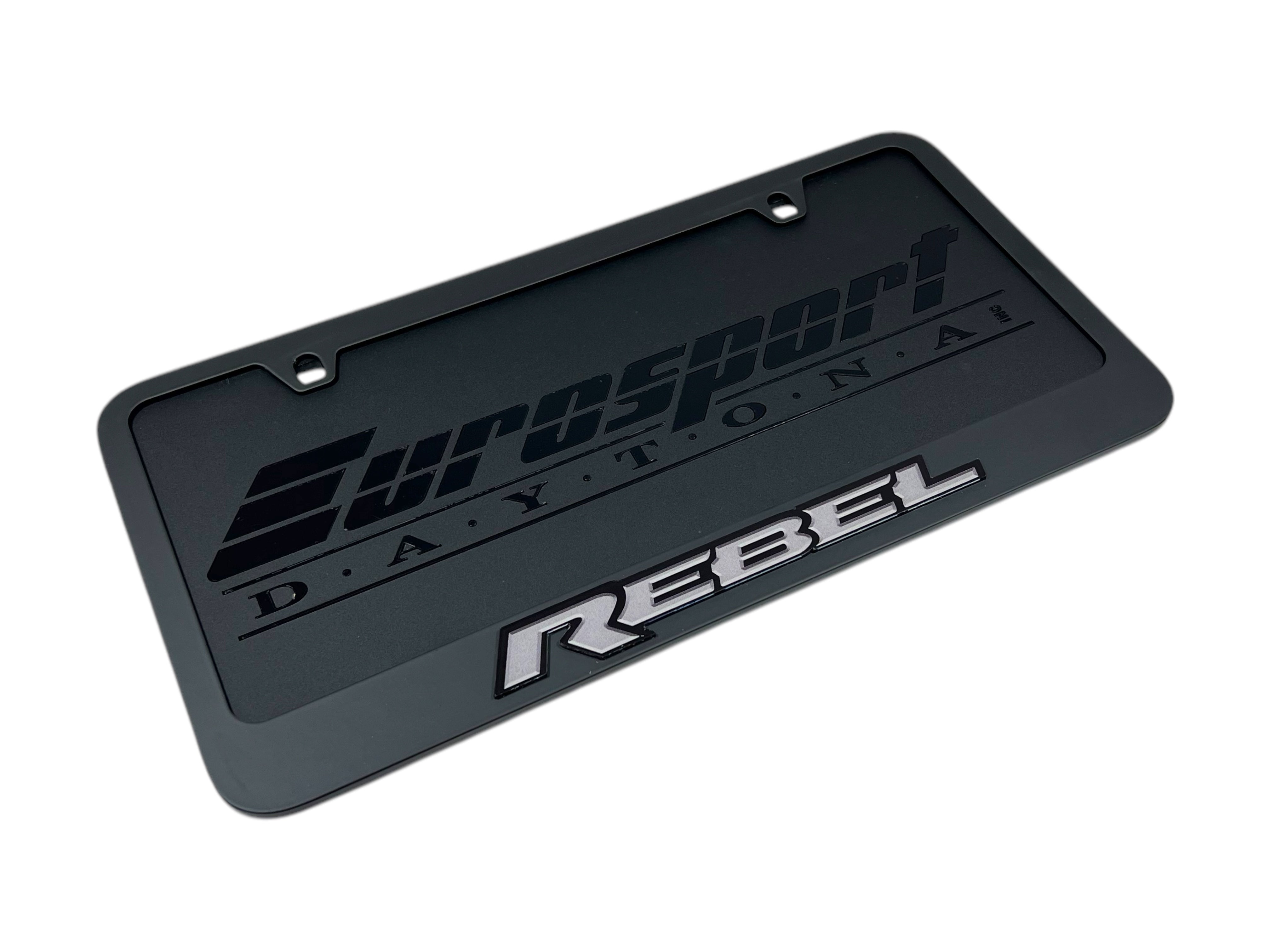 Ram Rebel Black License Plate Frame