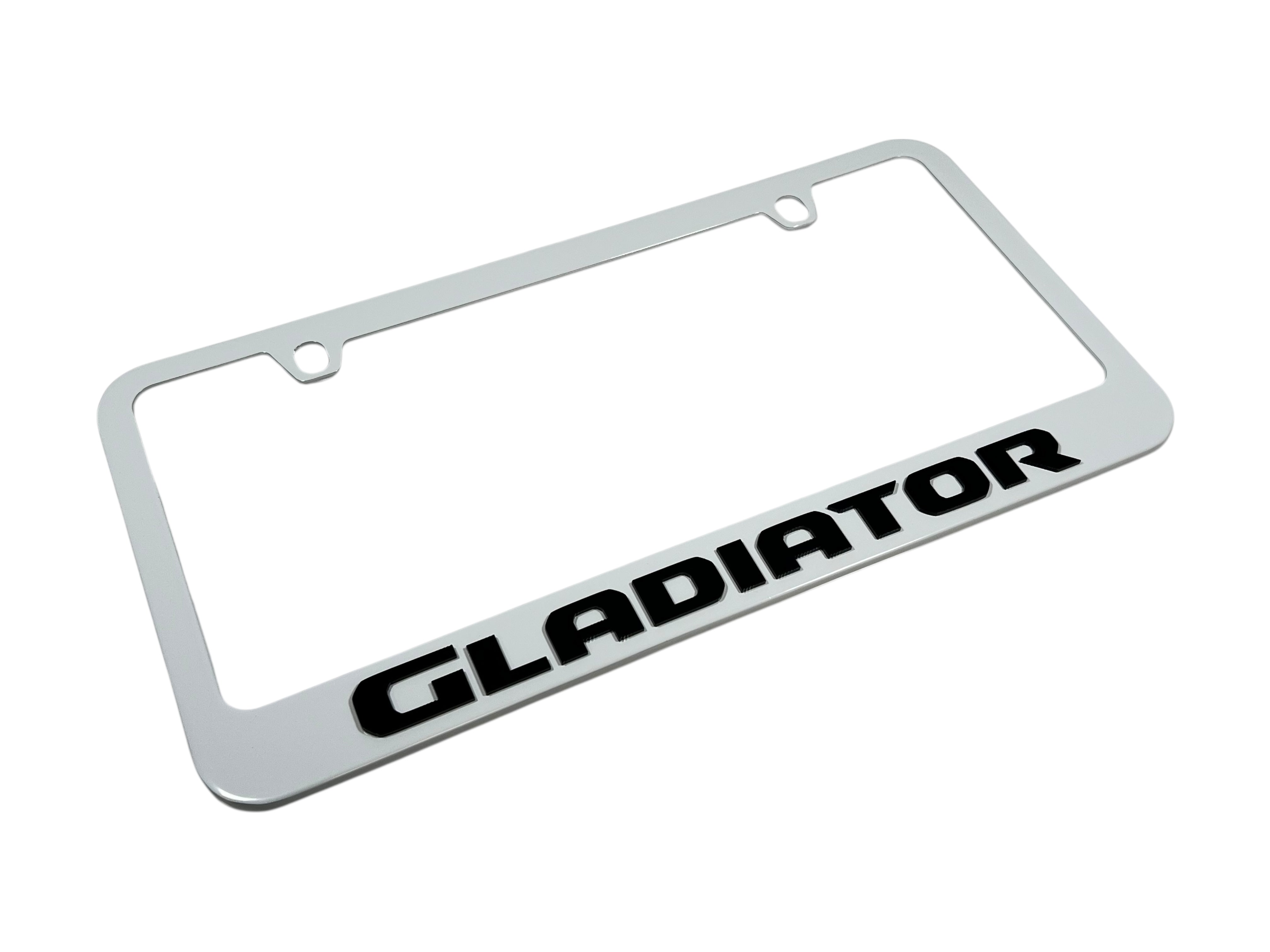 Jeep Gladiator White License Plate Frame
