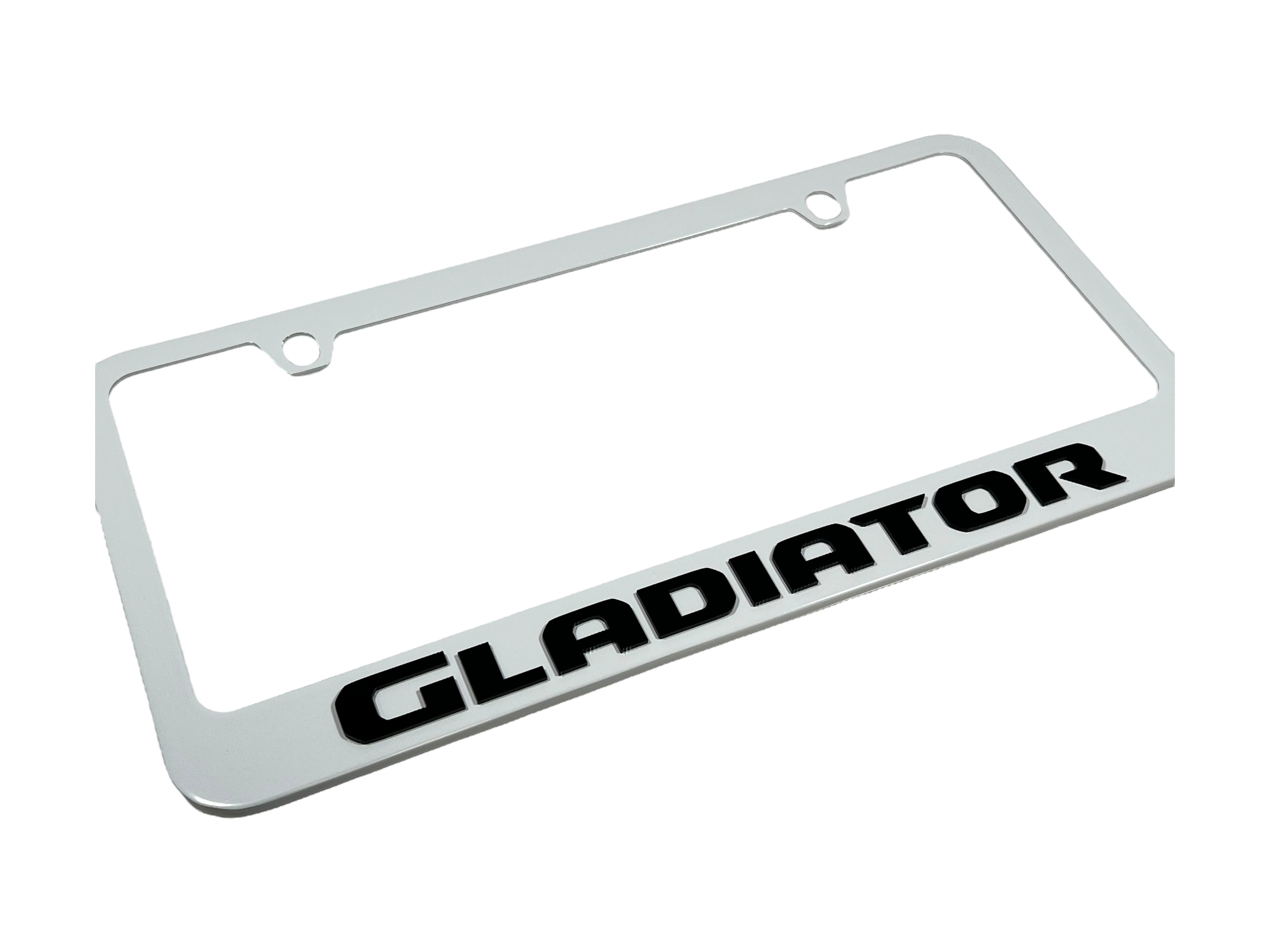 Jeep Gladiator White License Plate Frame