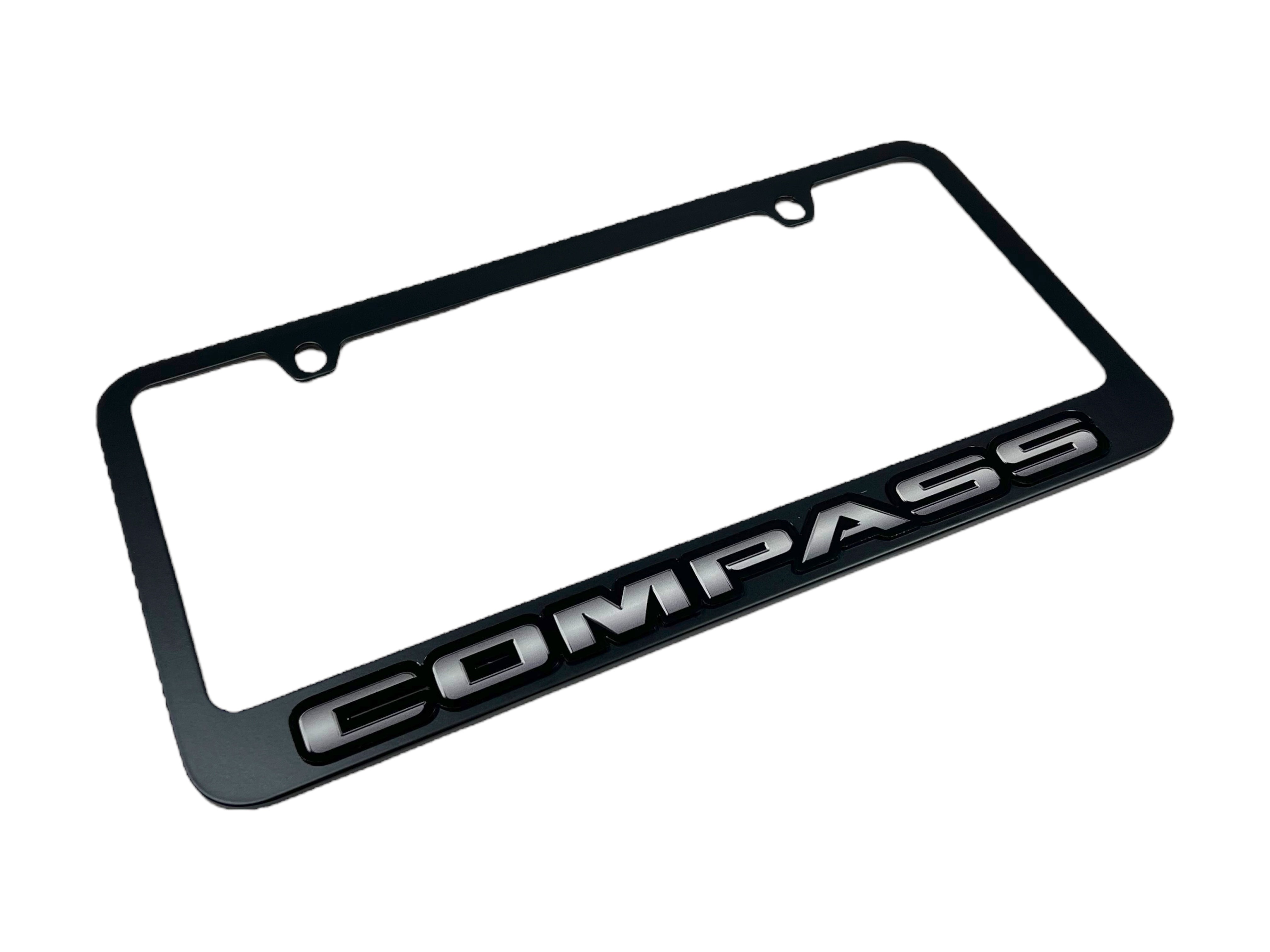 Jeep Compass Black License Plate Frame