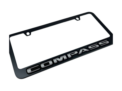 Jeep Compass Black License Plate Frame