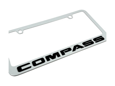 Jeep Compass White License Plate Frame