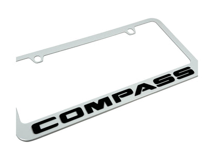 Jeep Compass White License Plate Frame