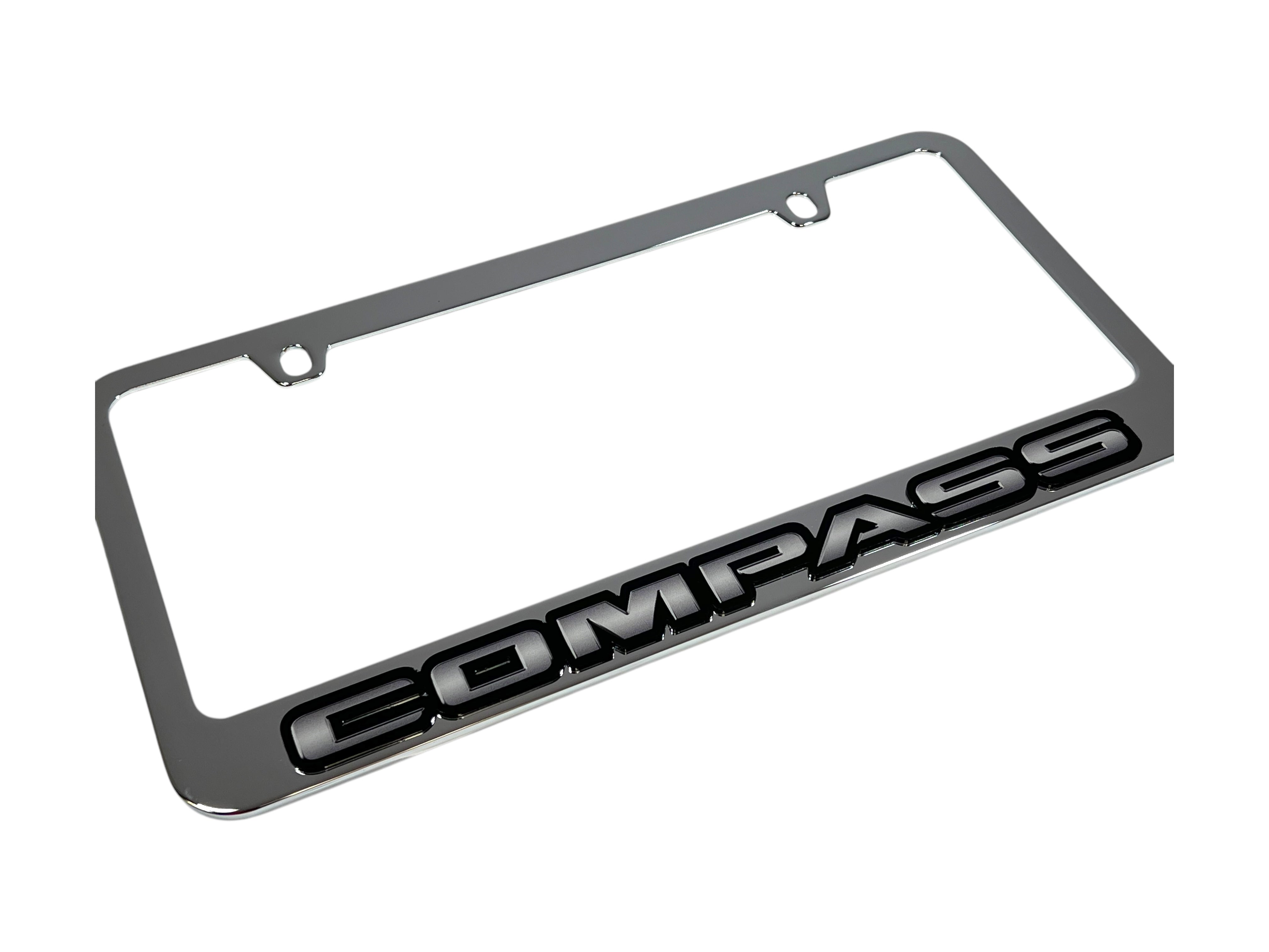 Jeep Compass Chrome License Plate Frame