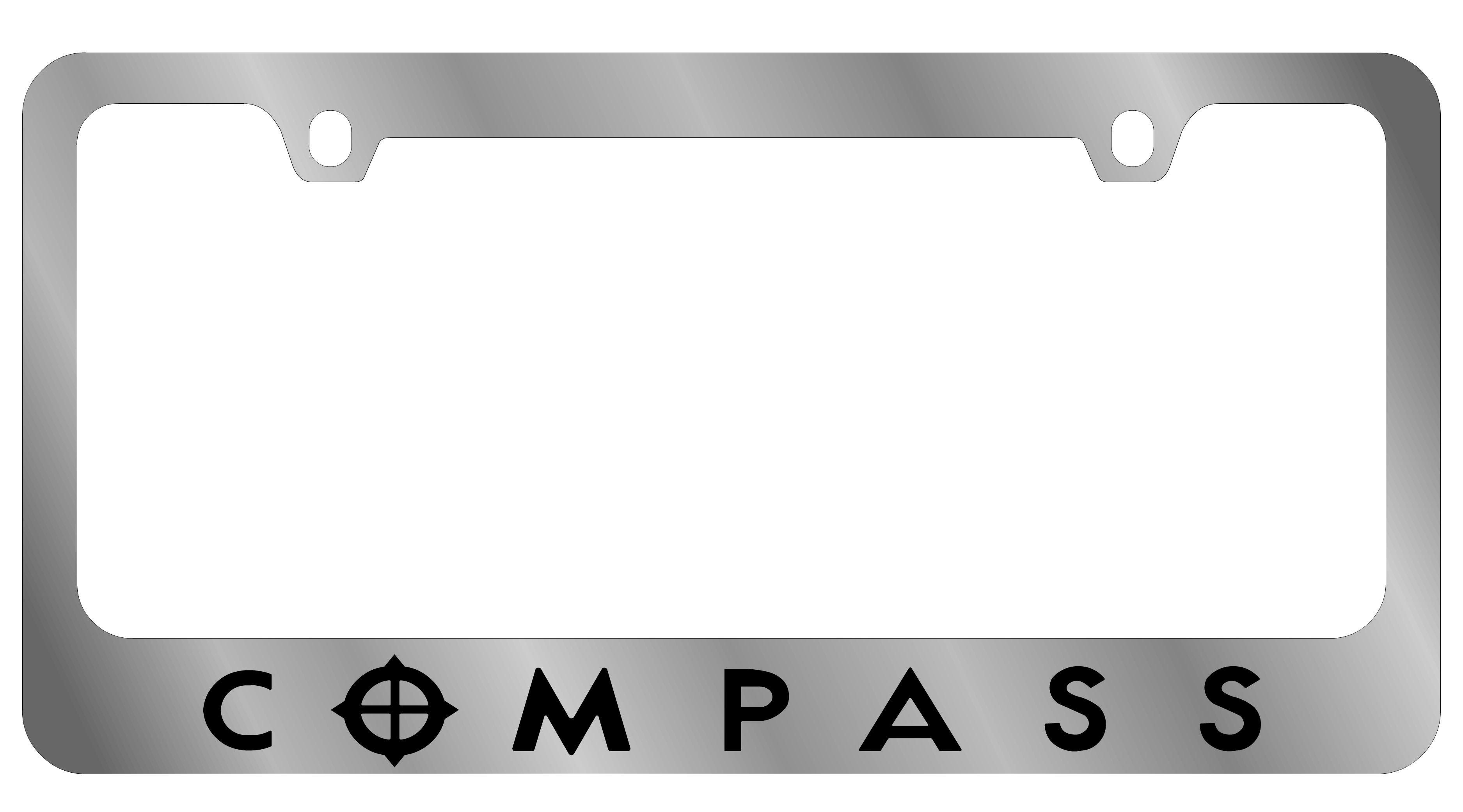 Jeep Compass Chrome License Plate Frame