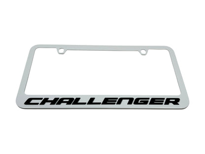Dodge Challenger White License Plate Frame