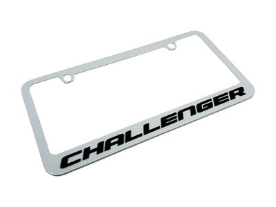Dodge Challenger White License Plate Frame