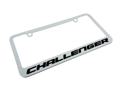 Dodge Challenger White License Plate Frame