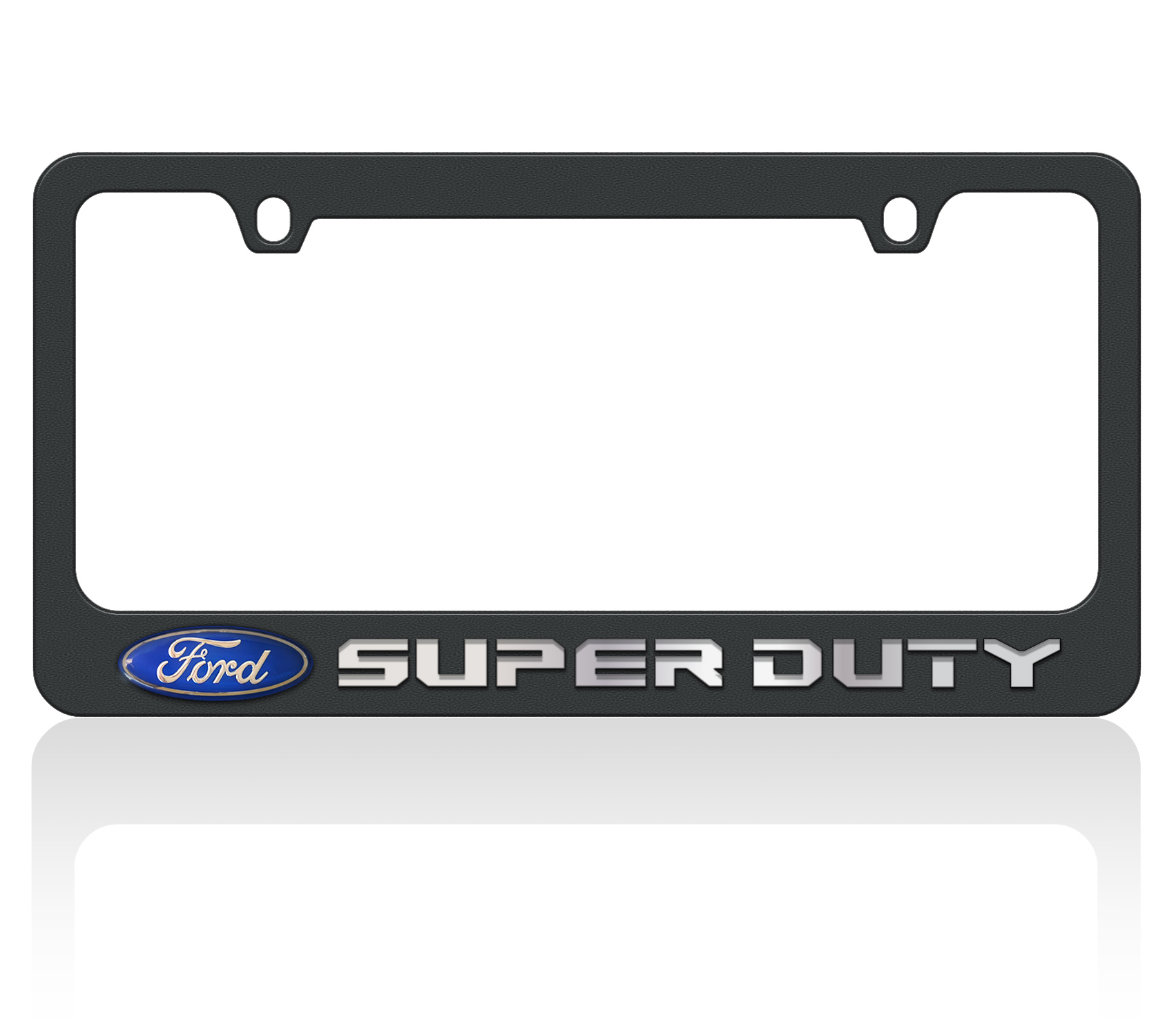 2017 Ford Super Duty Black License Plate Frame