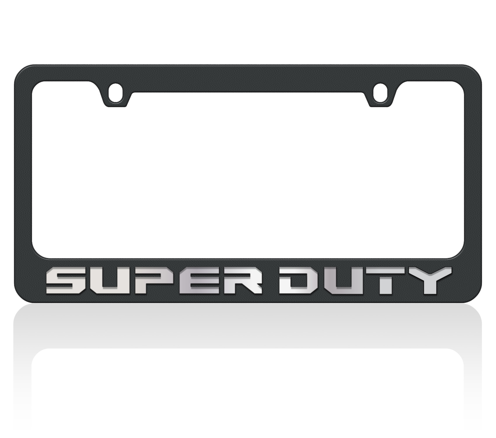 2017 Ford Super Duty Black License Plate Frame