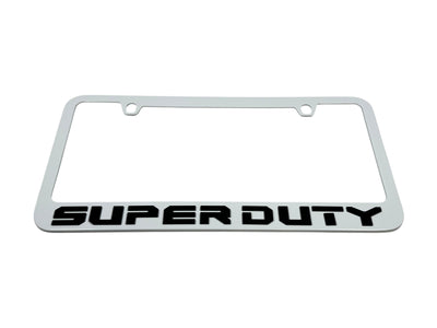 Ford Super Duty White License Plate Frame