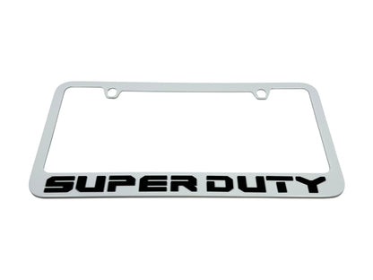 Ford Super Duty White License Plate Frame
