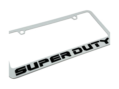 Ford Super Duty White License Plate Frame