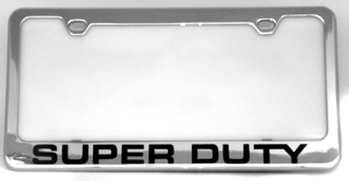 Ford Super Duty Chrome License Plate Frame