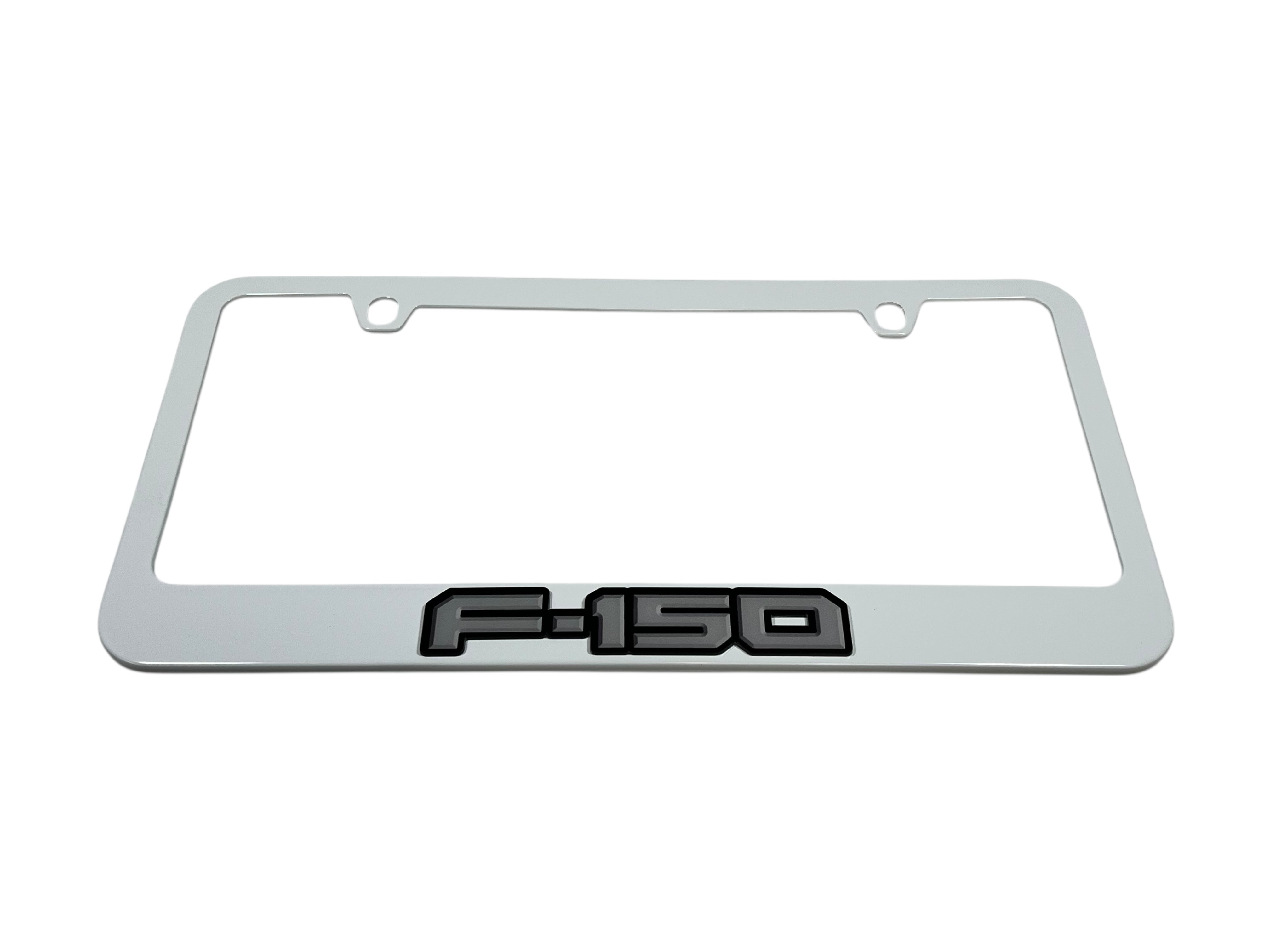 Ford F-150 White License Plate Frame