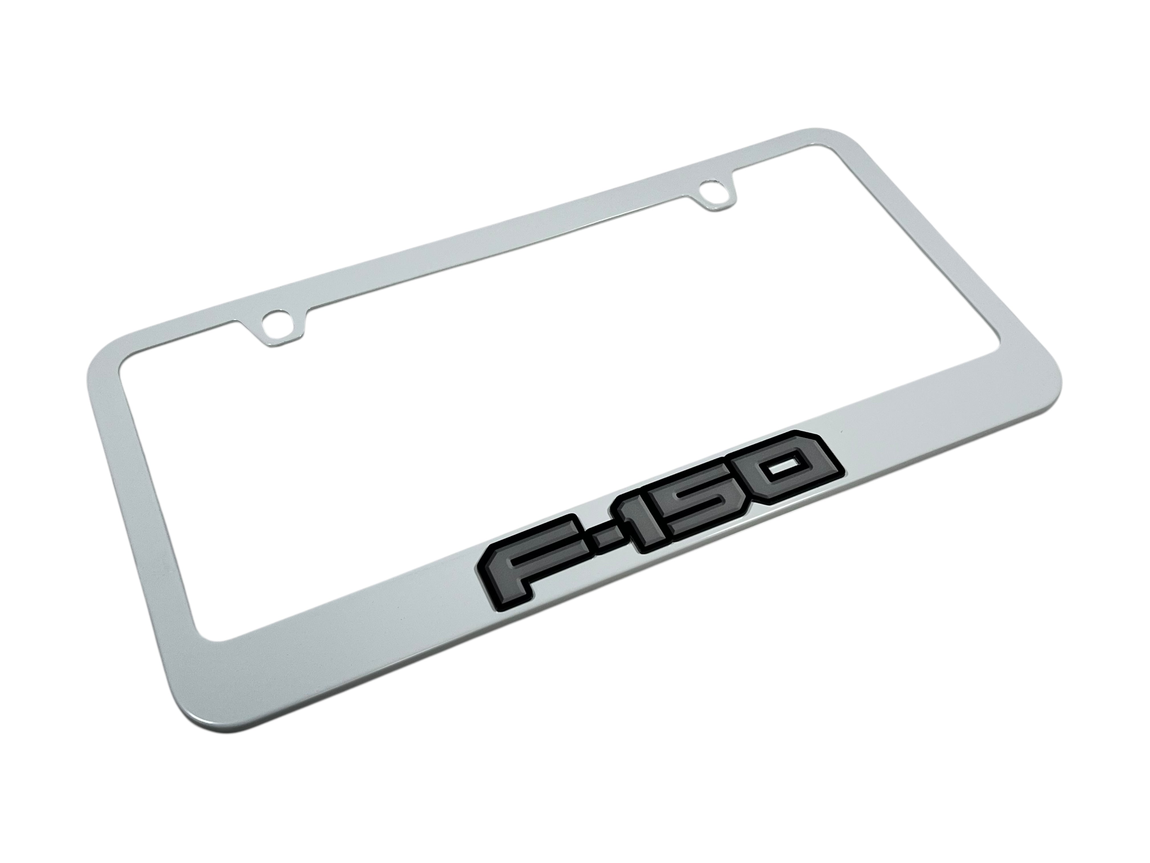 Ford F-150 White License Plate Frame