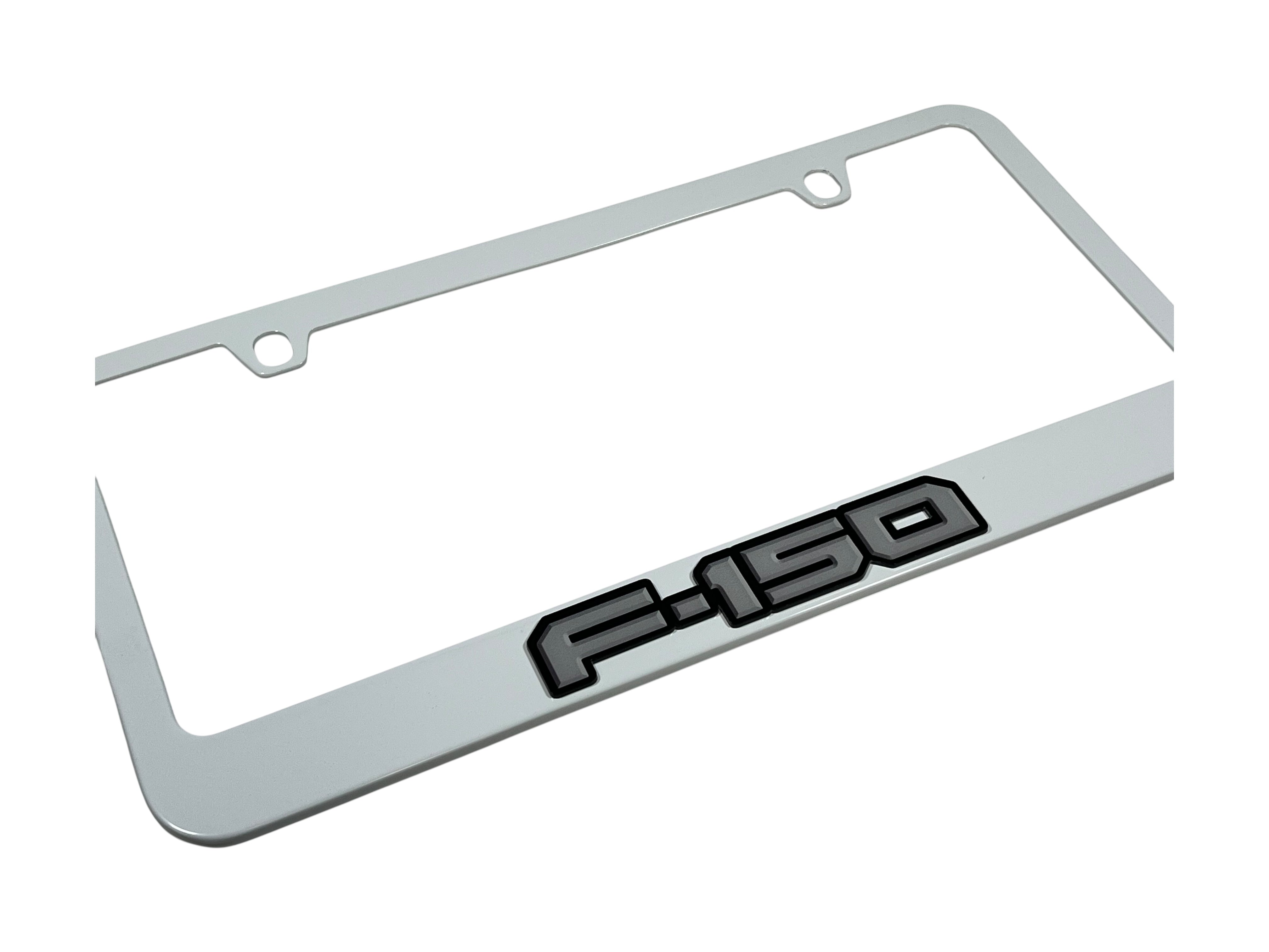 Ford F-150 White License Plate Frame
